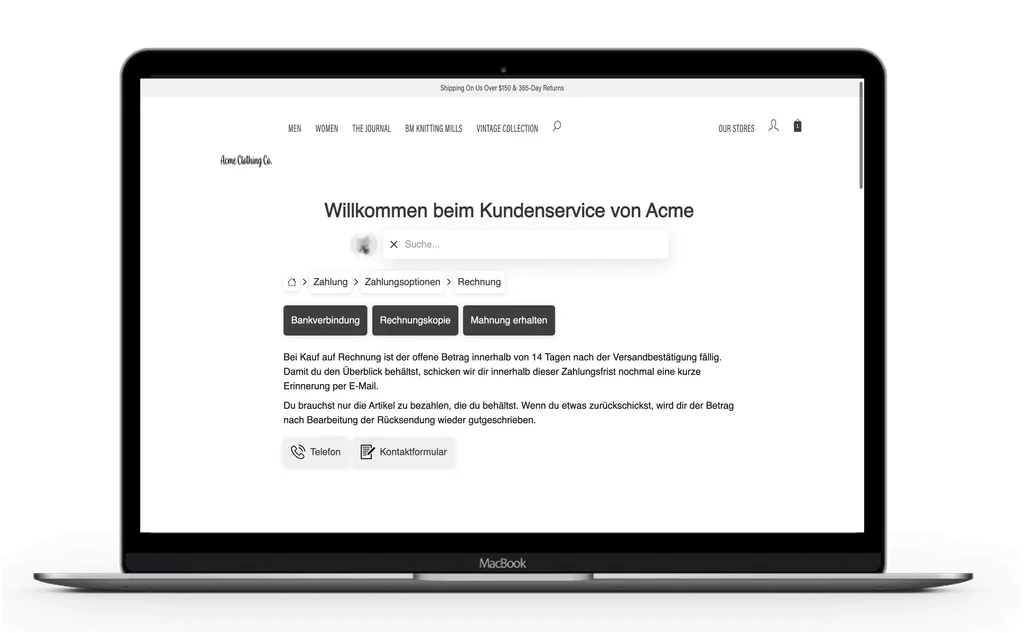 Dynamischer Self-Service mit intelligentem Routing.